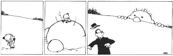 Calvin And Hobbes Snowman Theme Cartoons